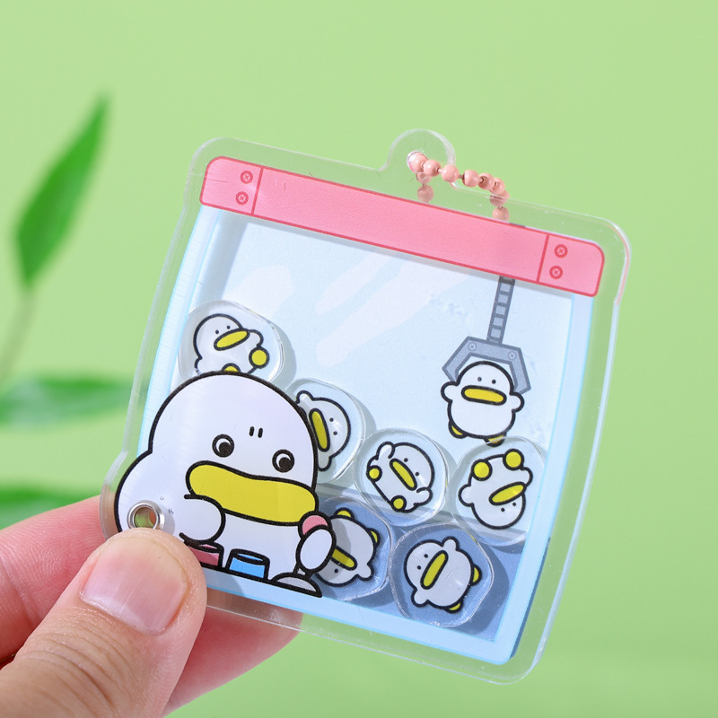 Muguo プロフェッショナルカスタマイズされたアクリルキーホルダースタンドクリップ携帯電話エアバッグホルダー流砂ブランドデザイン校正|undefined