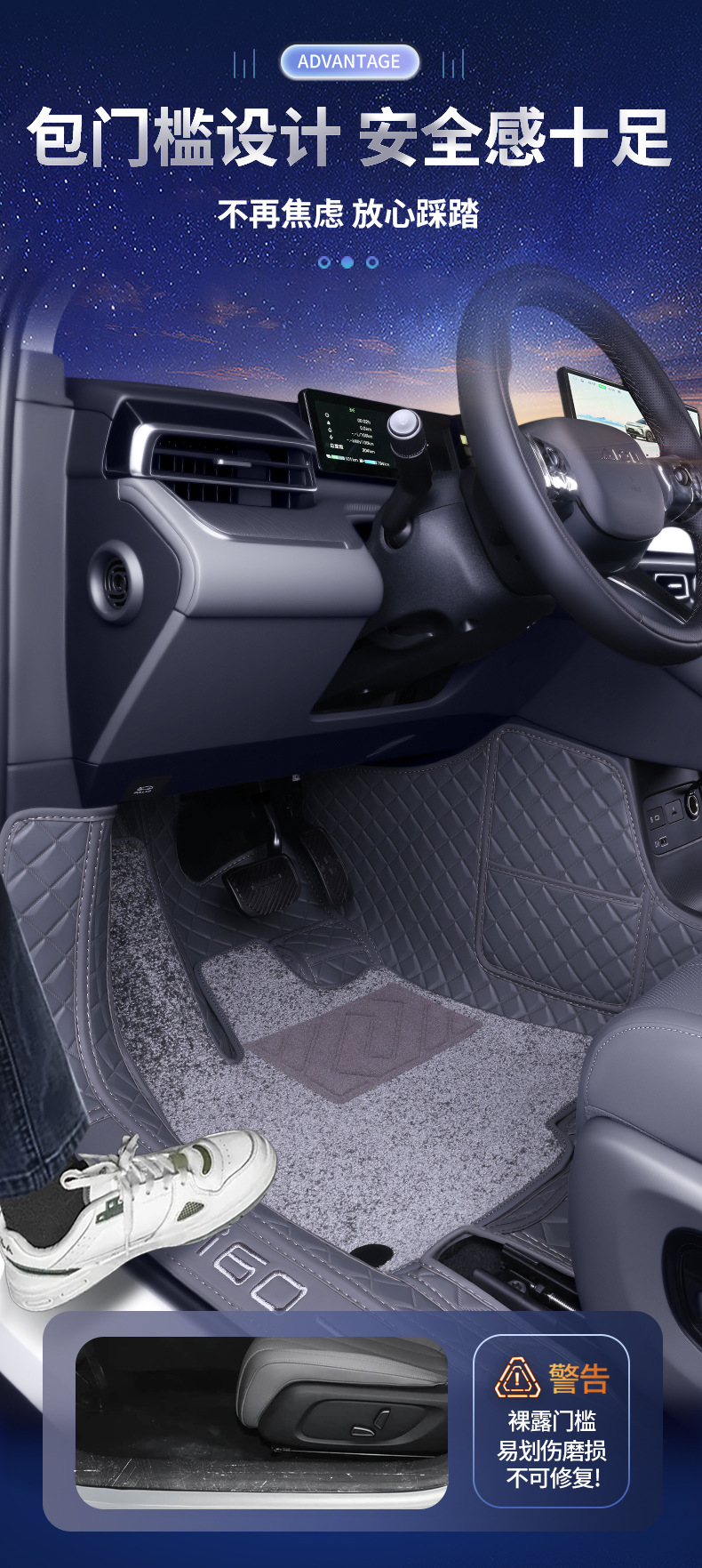 Car Floor Mats for Aion i60 2026 Full Coverage
