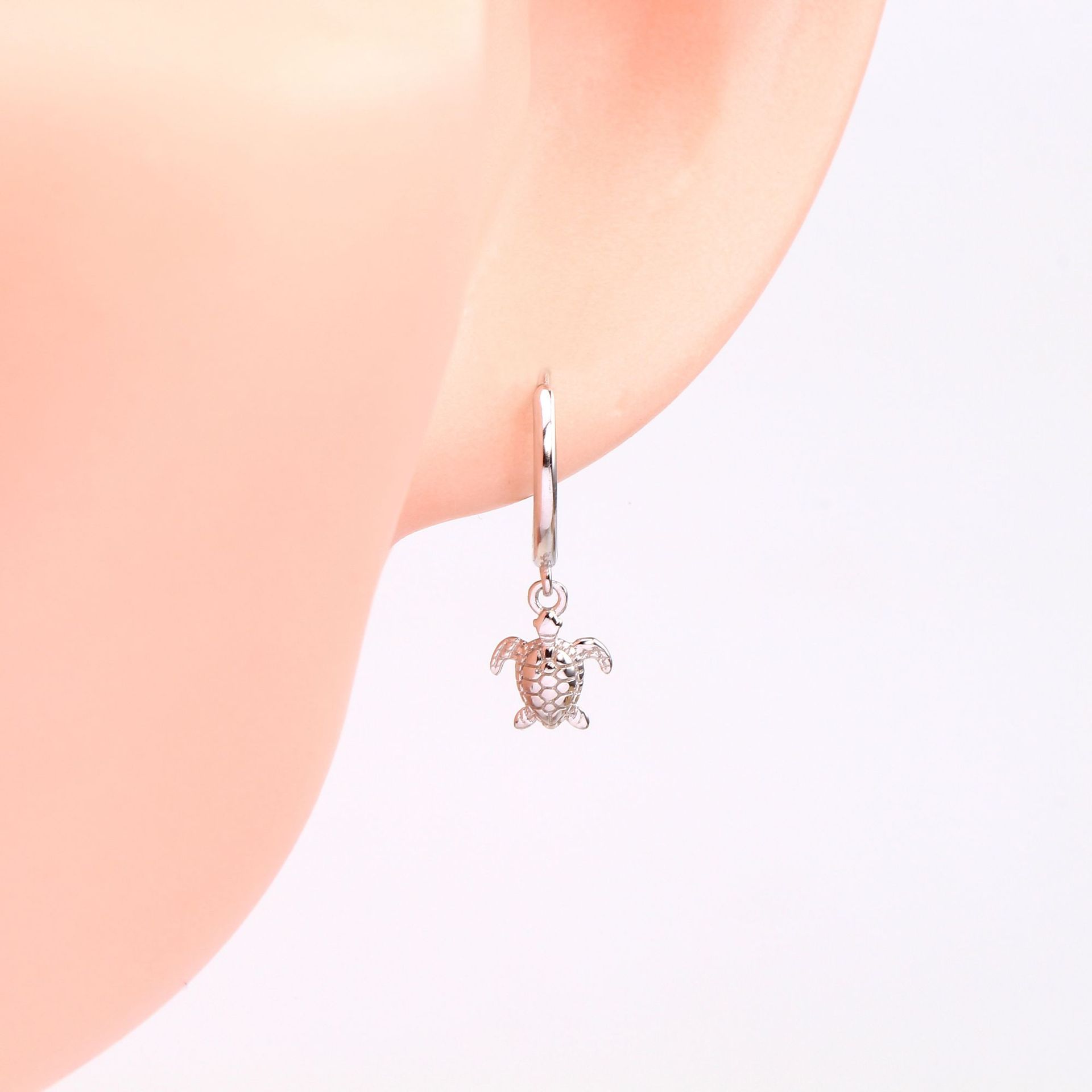 Drop Earrings, Earrings Classification 1 Pair 925 Sterling Silver Tortoise Ocean White Gold Plated Gold Plated Drop Earrings Earrings