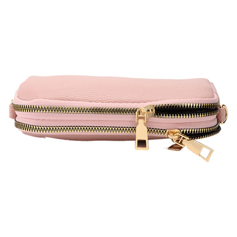 2024 nueva bolsa de mensajero de hombro de las mujeres bolsa de cáscara multifuncional de gran capacidad bolsa de teléfono móvil de las niñas billetera con cremallera