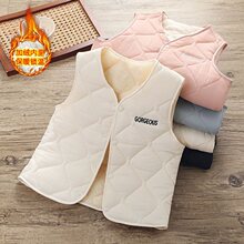 新款儿童棉马甲春夏男女童内外穿轻薄保暖背心中大童加绒坎肩