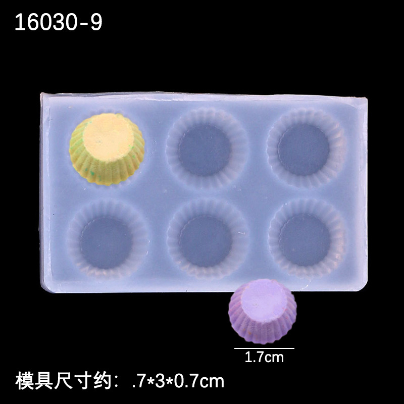 Mini oreo galleta cuerno huevo pastel galleta modelado DIY arcilla alimentos y jugar silicona molde arcilla Decoración