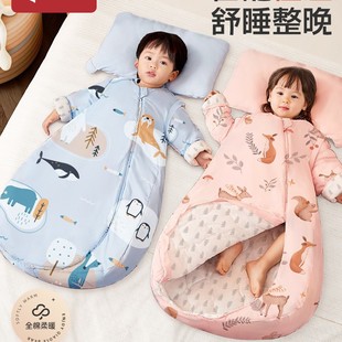 Baby Sleeping Bag Autumn and Winter Thickened Winter Newborn Baby Spring and Autumn Constant Temperature Children's Universal Cold-proof Kick-proof
