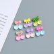Transparent bow cherry cream glue diy phone case material bag handmade resin small accessories wholesale