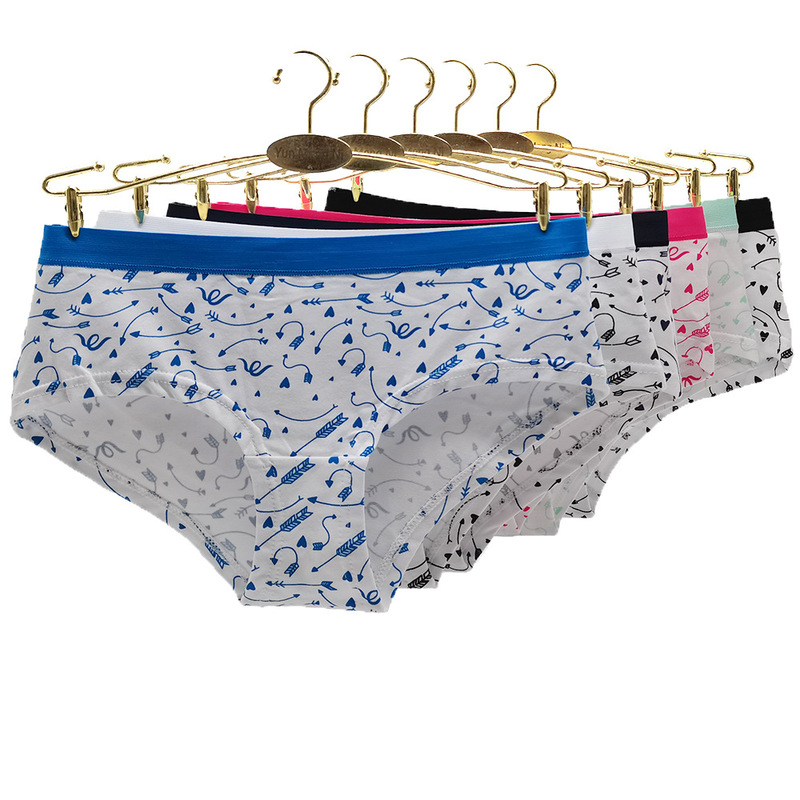 Cross-border spot foreign trade ladies underwear ebay Amazon women's briefs printed cotton shorts manufacturers wholesale Cross-border spot foreign trade ladies underwear ebay Amazon women's briefs printed cotton shorts manufacturers wholesale