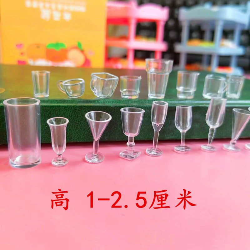 1:12 кукольный домик миниатюрная мини-кухня для игр с едой DIY с украшениями кукольный домик кухня сцена винная чашка