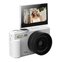 新しい 3inch フリップスクリーン WIFI 美容高精細デジタルカメラ 7500 万ピクセル 5K ビデオ録画 18 倍ズーム