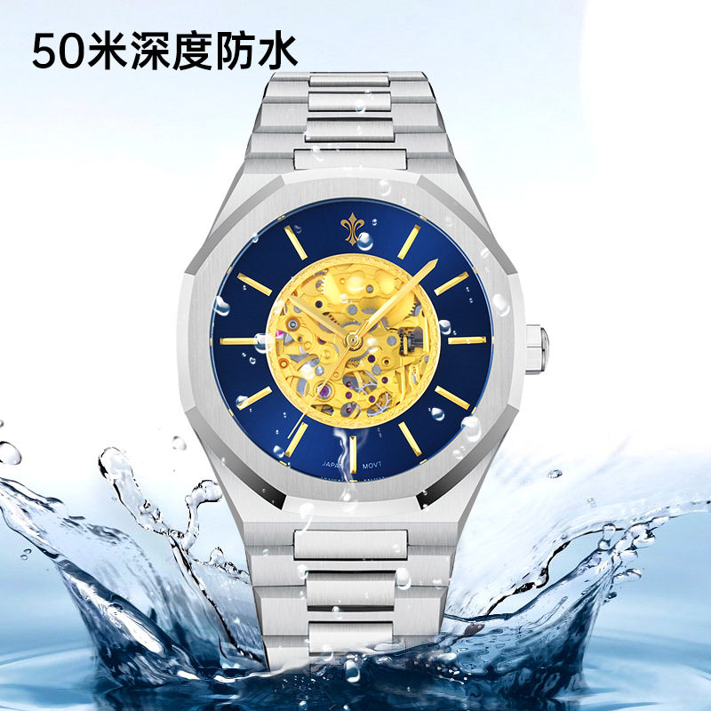 ブランドクロスボーダーアイピーアウトウォッチクォーツ時計防水夜光人気ブランドムーブメント高級メンズ腕時計卸売