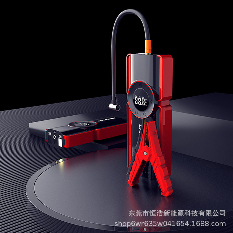 源头工厂直供汽车应急启动充气泵移动电源超强启动性能安全稳定