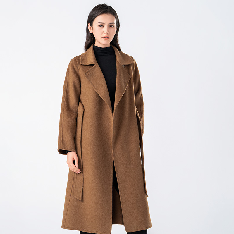 【 Dojia Treasure 】M Classic Manuela Water corrugated double-sided cashmere coat high-grade wool coat