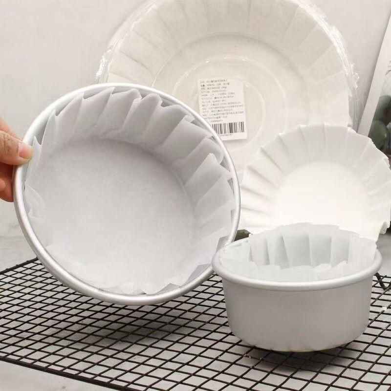 【Available for delivery in Xinjiang】Non-stick Basque cake oil-proof paper tray, no-folding required, for sponge cake, cheesecake, chiffon cake