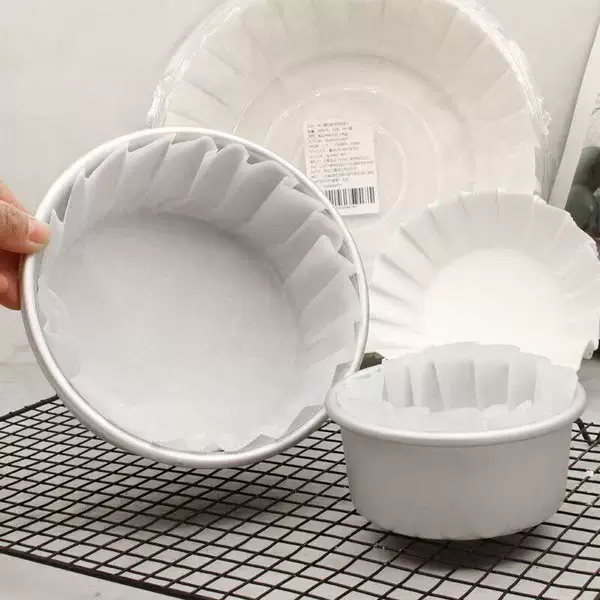 【Available for delivery in Xinjiang】Non-stick Basque cake oil-proof paper tray, no-folding required, for sponge cake, cheesecake, chiffon cake