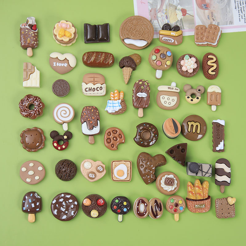 Simulated Ollie Resin Accessories Croc Shoes DIY Food Toy Biscuit Accessories Cream Glue Mobile Phone Case DIY Material