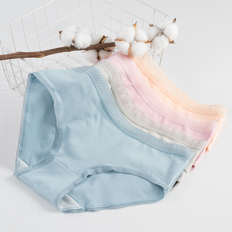 Ropa interior de mujer ropa interior de algodón de cintura media ropa interior de mujer antibacteriana transpirable ropa interior de niña linda calzoncillos de niña japonesa más tamaño
