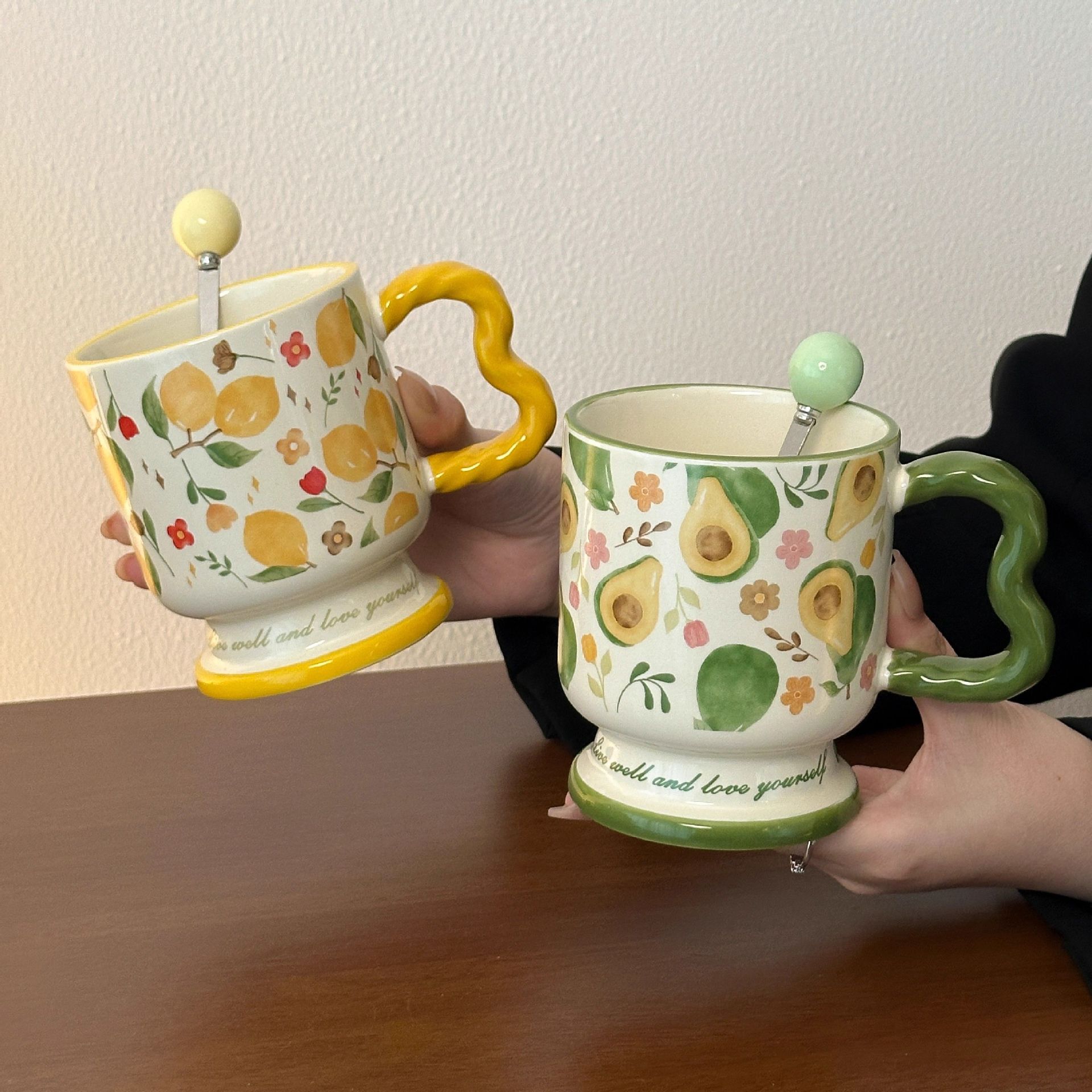 Regalos de cumpleaños de alta calidad para chicas, tazas de cerámica, tazas de café de desayuno de oficina prácticas