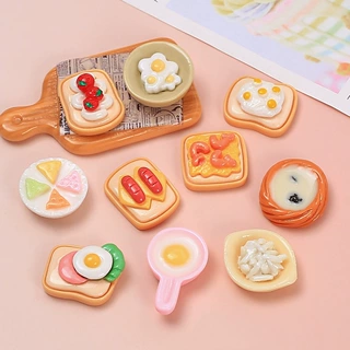 美味奶油吐司食玩创意手工diy饰品配件奶油胶树脂小配件材料批发