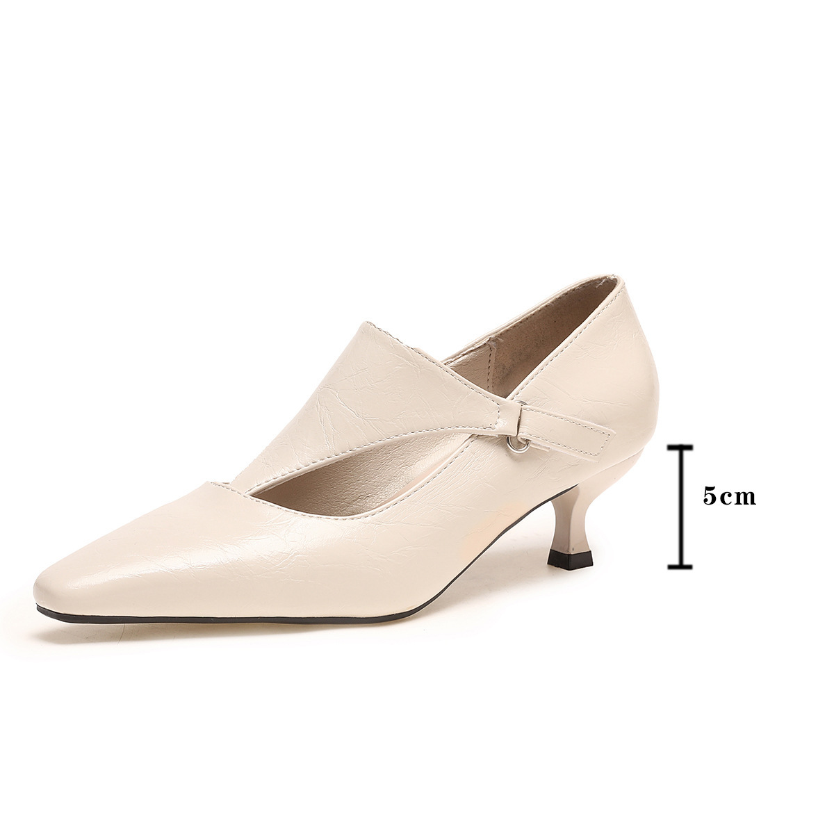 Europa y los Estados Unidos punta zapatos de cuero de tacones delgados sandalias de hebilla 2026 primavera y verano comercio exterior al por mayor zapatos de Lefour suaves y superficiales