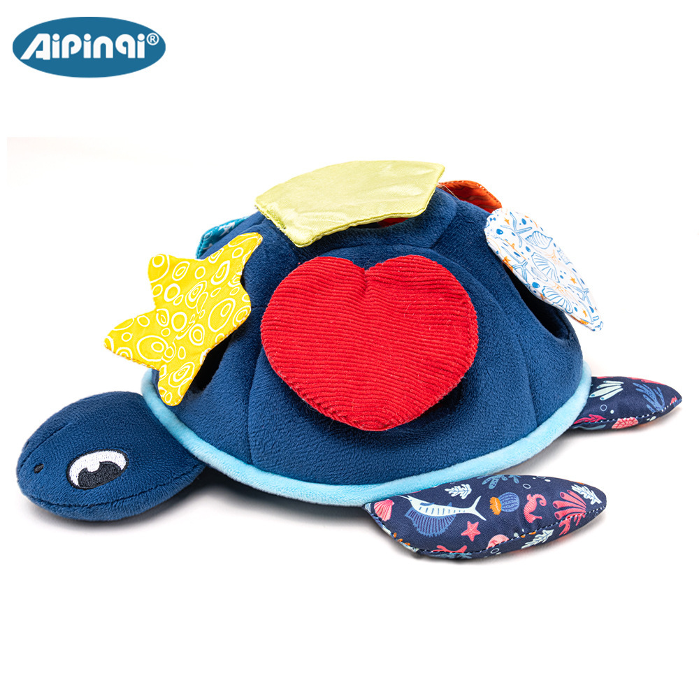 Aipinqi Baby Early Learning Juguetes de acertijo Océano Escondido Gato recién nacido Iluminación Baby agarre muñeca de ejercicio