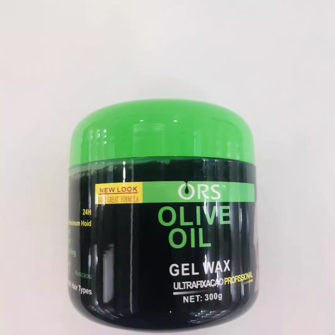 Aceite de oliva transfronterizo cera de gel para el cabello para el cabello para el cabello, sin caspa blanca, suave, humectante, crema de acabado de cornisa anti-pillo