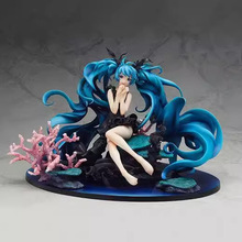 初音 Miku 坐姿深海初音 少女 虚拟歌手 模型 盒装手办人偶摆件