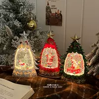 Рождественский подарок Снег светящаяся рождественская елка украшения Санта-Клаус атмосфера столешница украшения подарок на день рождения