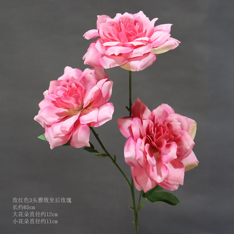 Rose Red 3-cabeza elegante Queen Rose