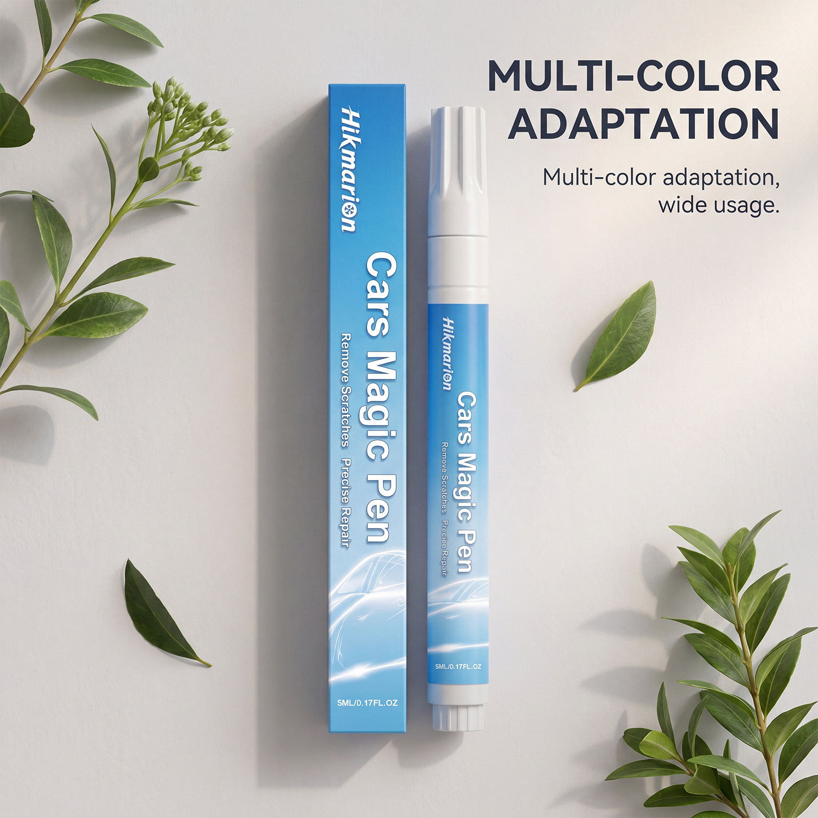 Cross-Border Foreign Trade Full English Version Hikmarion Car Light Scratch Repair Pen Paint Scratch Refurbishment Touch-Up Pen
