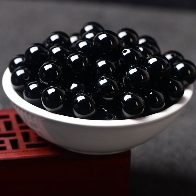 天然の7a級の赤い瑪瑙の散珠の半製品DIYの黒い瑪瑙の玉のブレスレットのネックレスの数珠の手作りのアクセサリーの包み|undefined