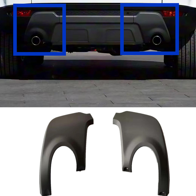 Suitable for Land Rover Range Rover Evoque Rear Exhaust Pipe Decorative Plate Tail Throat Decorative Plate Rear Bumper Decorative Cover Car Accessories