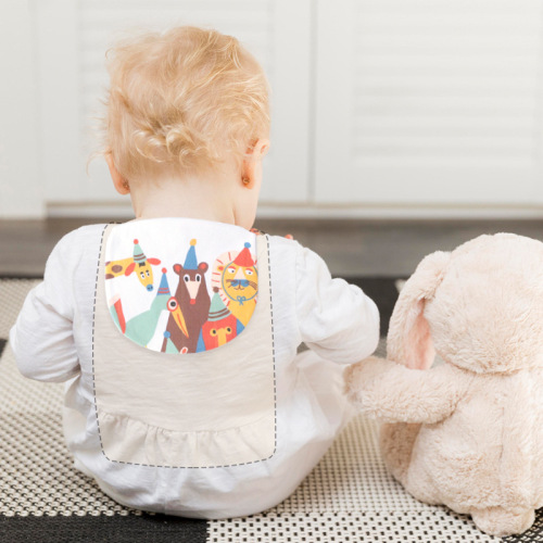 Absorbent Towel for Kids - Cotton Gauze Sweat Towel - Baby Back Pad - Kindergarten Sweatproof Towel - 0-7 Years Old - Breathable and Absorbent