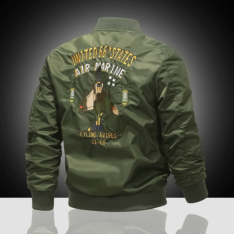 Men's thin jacket for leisure, with embroidery