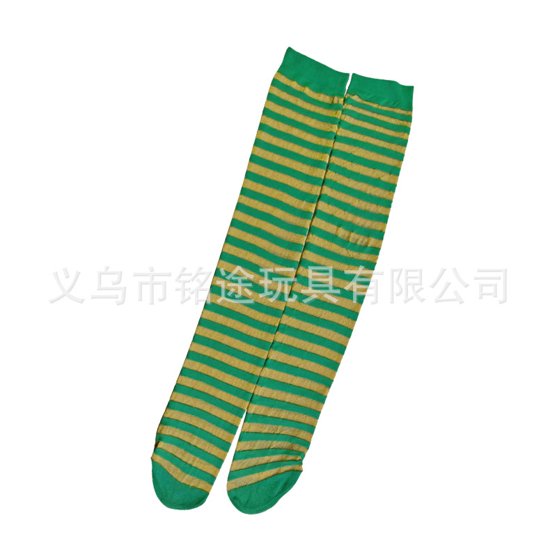 Nuevo trébol irlandés gafas pendientes collar oversleeve calcetines conjunto de cinco piezas Fiesta del día de San Patricio