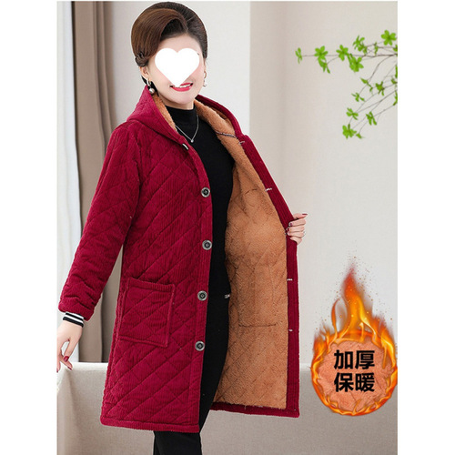 Winter thickened and lined padded cotton work coat for women, warm overcoat, Sichuan provincial uniform jacket