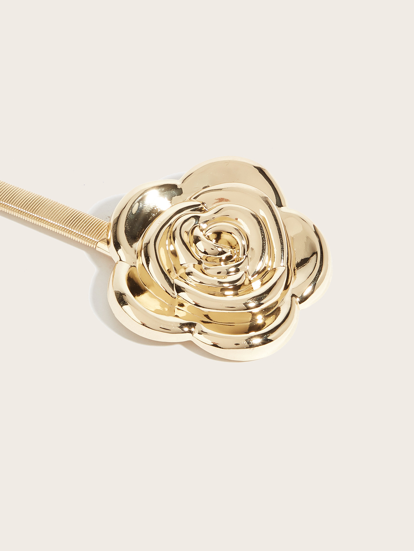 85g Weight Waist Chain Classification 1 Piece Quantity Street, Shopping Occasion Metal, Iron Material Flower Pattern All Seasons Season Women's Gender Plating Design Elegant, Retro Style Elegant Retro Flower Metal Iron Plating Women's Chain Belts 3