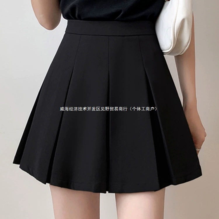 Короткая юбка для полных мм, стройнящая, закрывающая живот, легкая и зрелая юбка, плиссированная юбка большого размера с высокой талией, закрывающая промежность, новая весенне-летняя юбка А-силуэта.