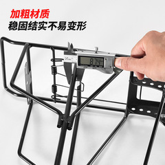 Bicycle rear rack mountain bike thickened fully solid rear seat tail rack can carry people rear seat luggage rack riding equipment
