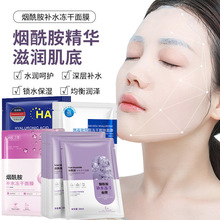 施逅烟酰胺补水冻干面膜单片装补水保湿蚕丝面膜控油嫩肤面膜批发