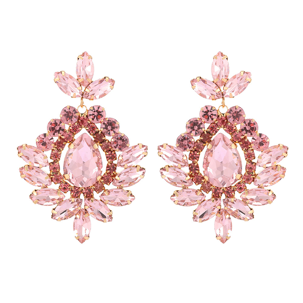 Daily Occasion 1 Pair Retro Geometric Glass Plating Women's Drop Earrings