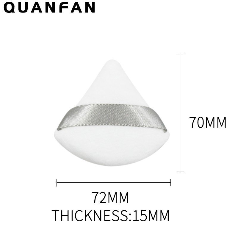 Nuevo triángulo negro soplo de polvo seco en forma de abanico de soplo de maquillaje soplo de polvo de miel mojado y seco herramientas de maquillaje de doble uso transfronterizo exclusivo