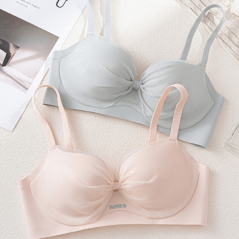 Girls' Push-Up Bra for Small Busts to Make Them Look Bigger, Women's Wireless Bra with Side Support to Prevent Sagging, One-Piece Lace Bra Girls' Push-Up Bra for Small Busts to Make Them Look Bigger, Women's Wireless Bra with Side Support to Prevent Sagging, One-Piece Lace Bra