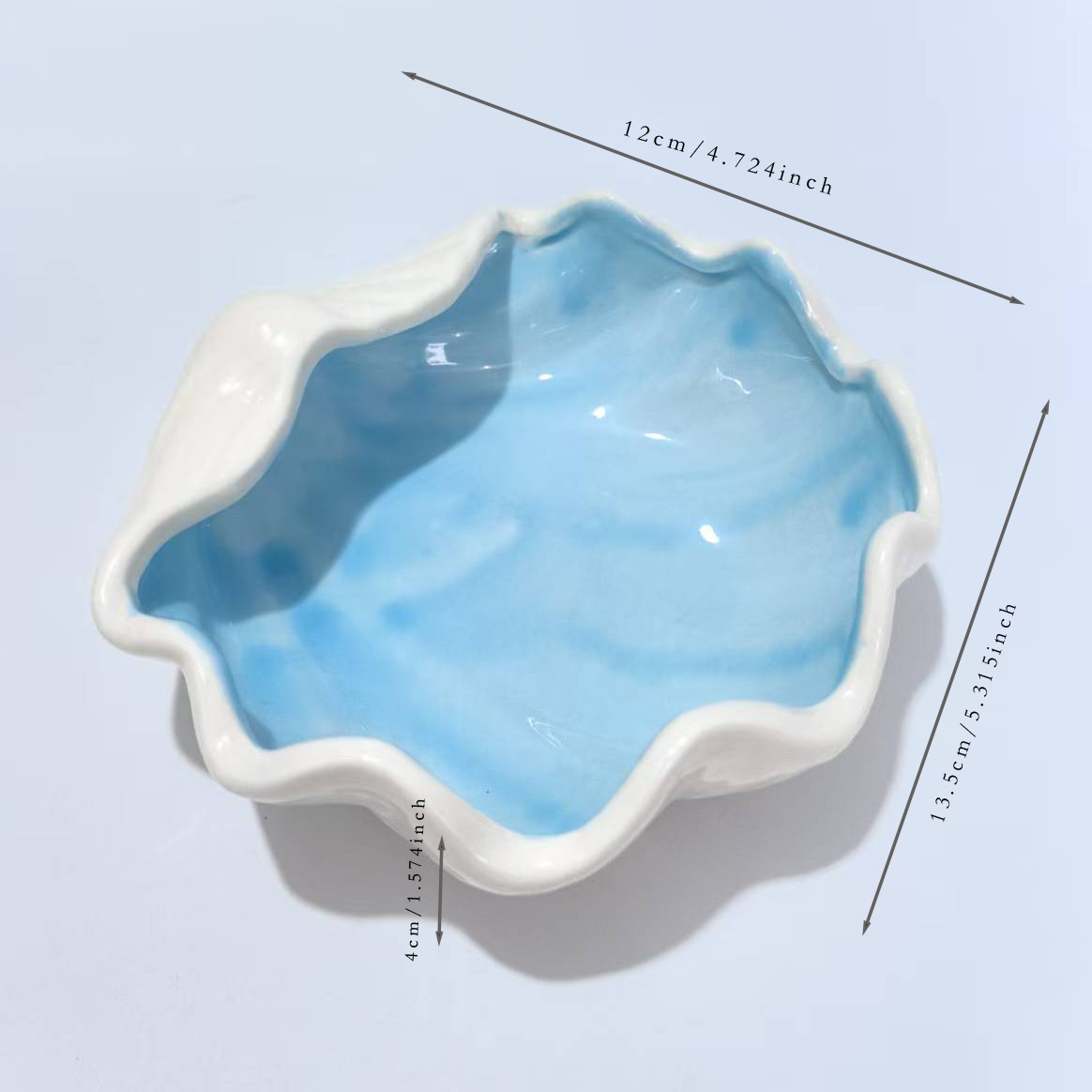 Joyería transfronteriza bandeja de joyería estrella de mar caracoles de cerámica joyería para niñas muestra bandeja para el hogar