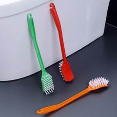 Plastic Candy Color Toilet Brush with Hanging Bathroom Brush, Colorful Toilet Small Square Brush Multifunctional Hard Bristle Cleaning Brush