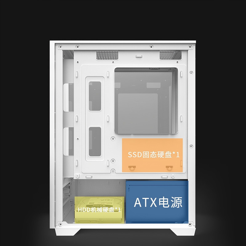 ES8 シービュールームシャーシデスクトップコンピュータシャーシ M-ATX/テーブル e スポーツゲーム 240 水冷 diy メインシャーシ|undefined