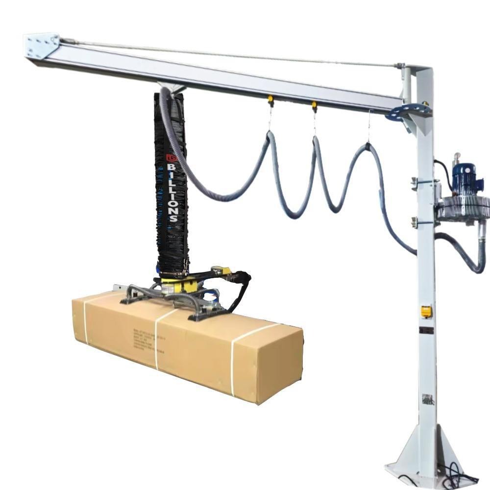 Grúa de succión al vacío placa de acero placa de madera vidrio ventosa al vacío caja de cartón de madera goma tubo de aire grúa de succión