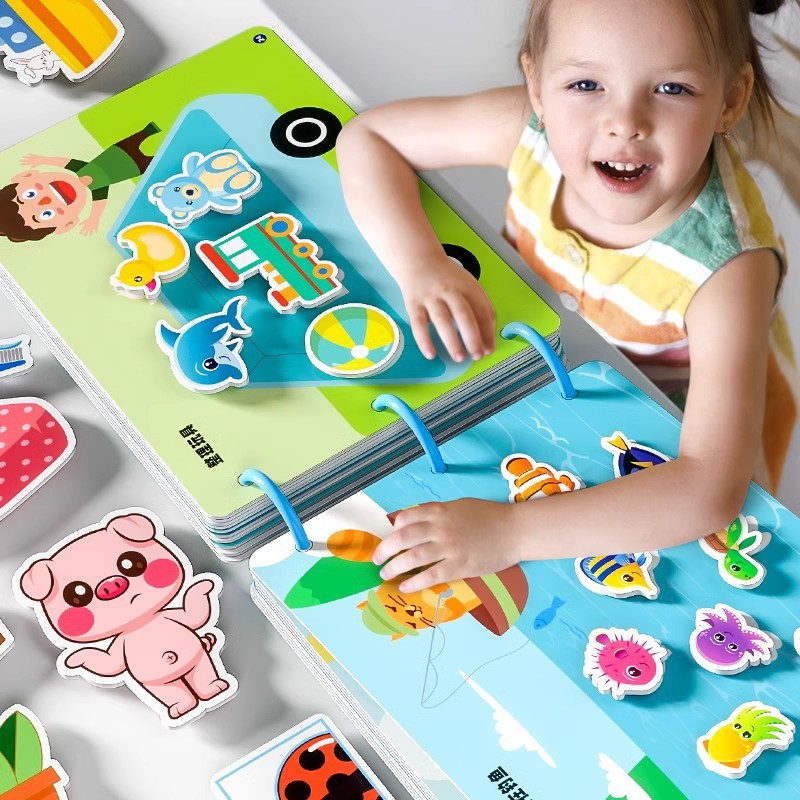 安静手撕布书早教魔术贴婴儿撕撕书可啃咬6个月宝宝一岁玩具1启蒙