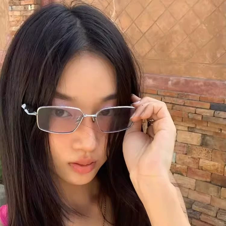 Retro blue sunglasses, glasses solar-powered, high-end, UV protection, 2 carat