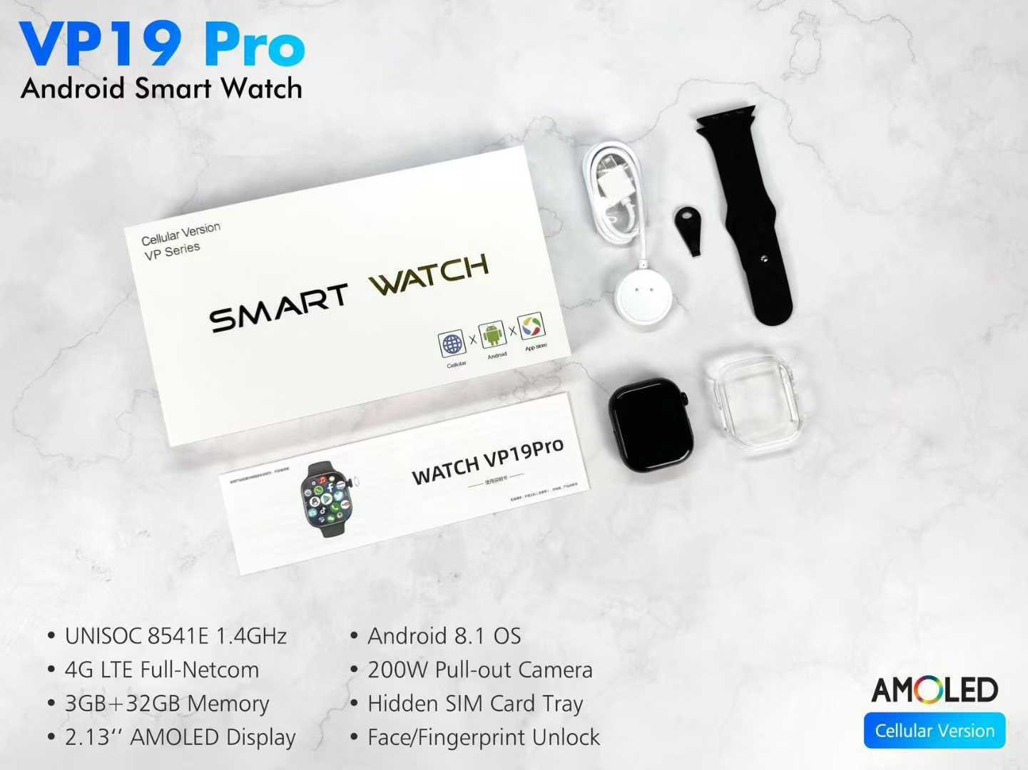 DW100 Pro+スマートウォッチと順成5Gカード対応、全通信網対応、独立アプリダウンロード+メッセージプッシュ、歩数計付き