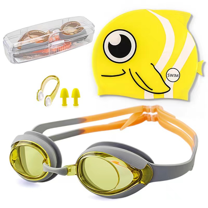 노란색 오렌지 큰 눈 물고기 세트 (고급 박스)