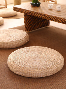 Japanese-style Futon Cushion Floor Tatami Soft Sitting Pier Home Meditation Meditation Mat Straw Mat Kneeling Mat Ao