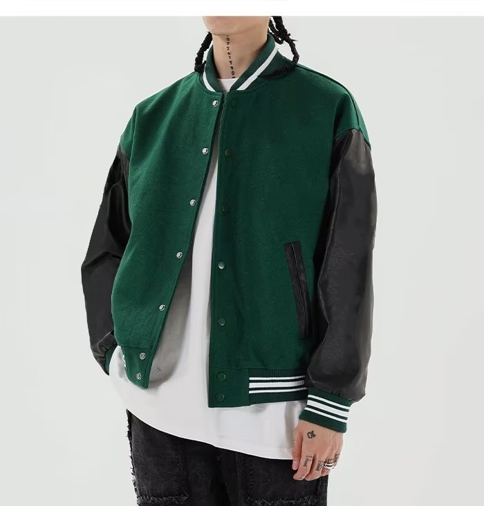 Traje de béisbol vintage americano retro verano Capa delgada masculina ins marea marca primavera otoño chaqueta oversize